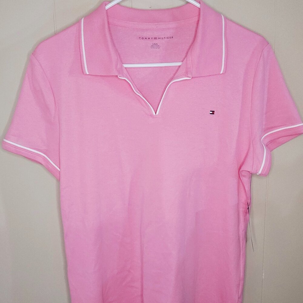 Tommy Hilfiger Pink Polo T-Shirt